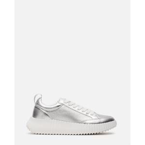 NEW STEVE MADDEN women's shock jogger sneakers in silver